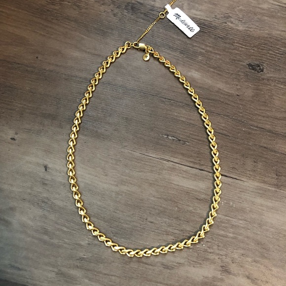 New Madewell Gold Metal necklace
